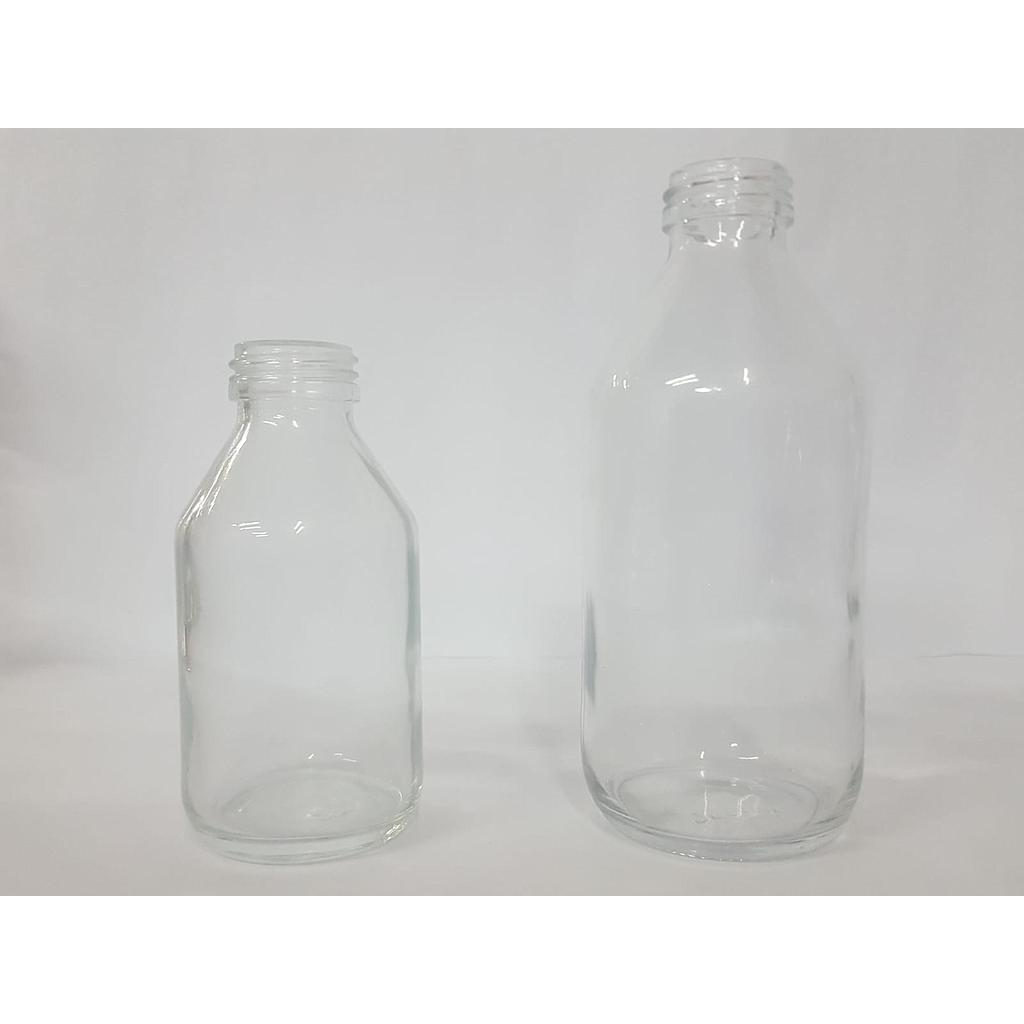 Frascos de Rosca Incoloros B28 - 125cc y 250cc