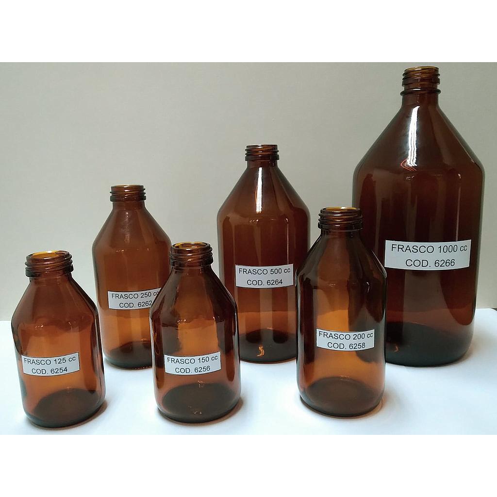 Frascos de Rosca Ambar B28 - de 125cc a 1000cc